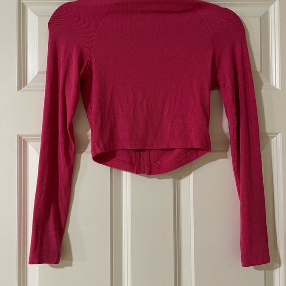 Red Ribbed Knit Top - Picture 8 of 8